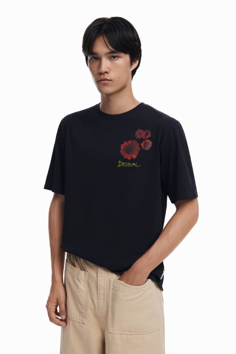 インドモチーフ パッチワーク Tシャツ | デシグアル(Desigual