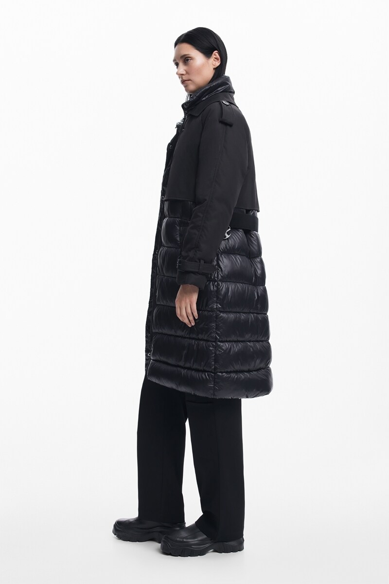 ESTOCOLMO パッド入りロングオーバーコート | デシグアル(Desigual