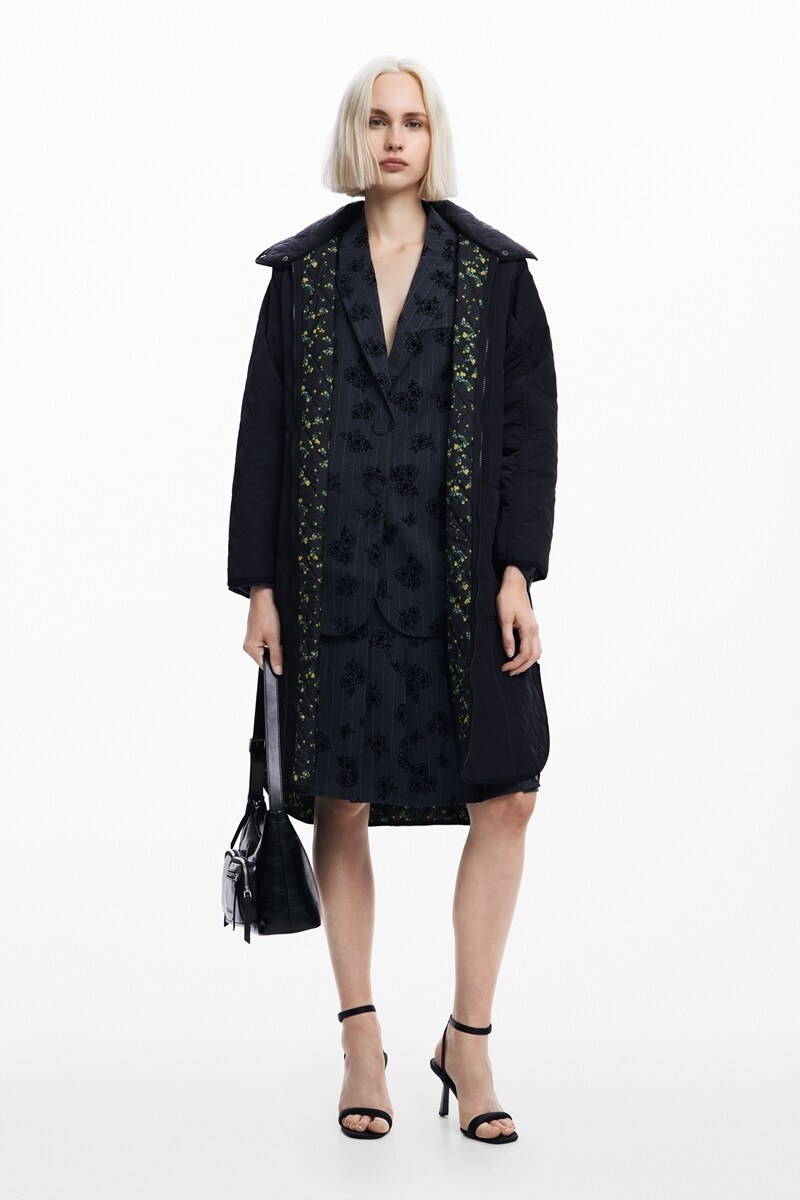 ODENSE パッド入りロングオーバーコート | デシグアル(Desigual