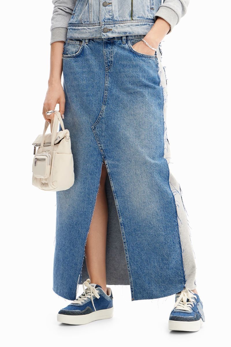 ハイブリッドデニムミディスカート | デシグアル(Desigual) | マルイ