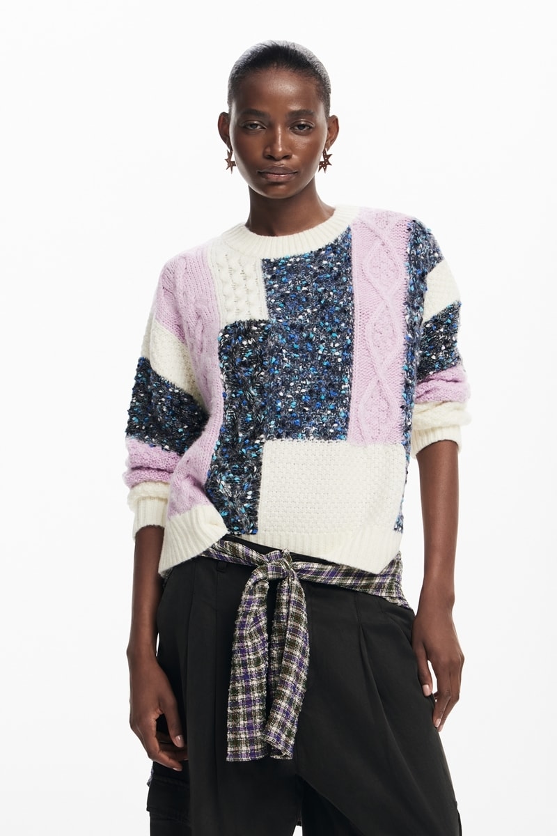 Desigual デシグアル ニット セーター KNIT JERS MANCHESTER 花柄プリント 植物プリント 丸首 レディース ユニ カジュアル 楽天市場】【Desigual】デシグアル ニット セーター KNIT JERS