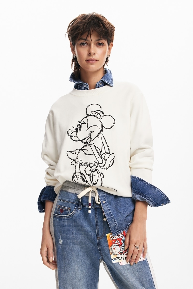 MINNIE MOUSE ライトゲージプルオーバー MINNIE MOUSE ライトゲージプルオーバー | デシグアル(Desigual