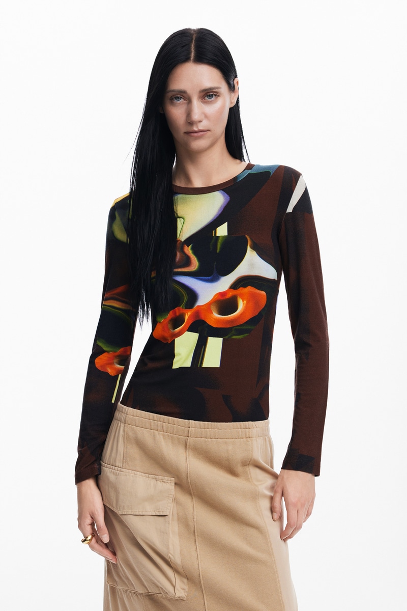デシグアル Desigual AIRPLANE-LACROIX Tシャツロングスリーブ （マルチ） デシグアル Desigual AIRPLANE-LACROIX Tシャツロングスリーブ