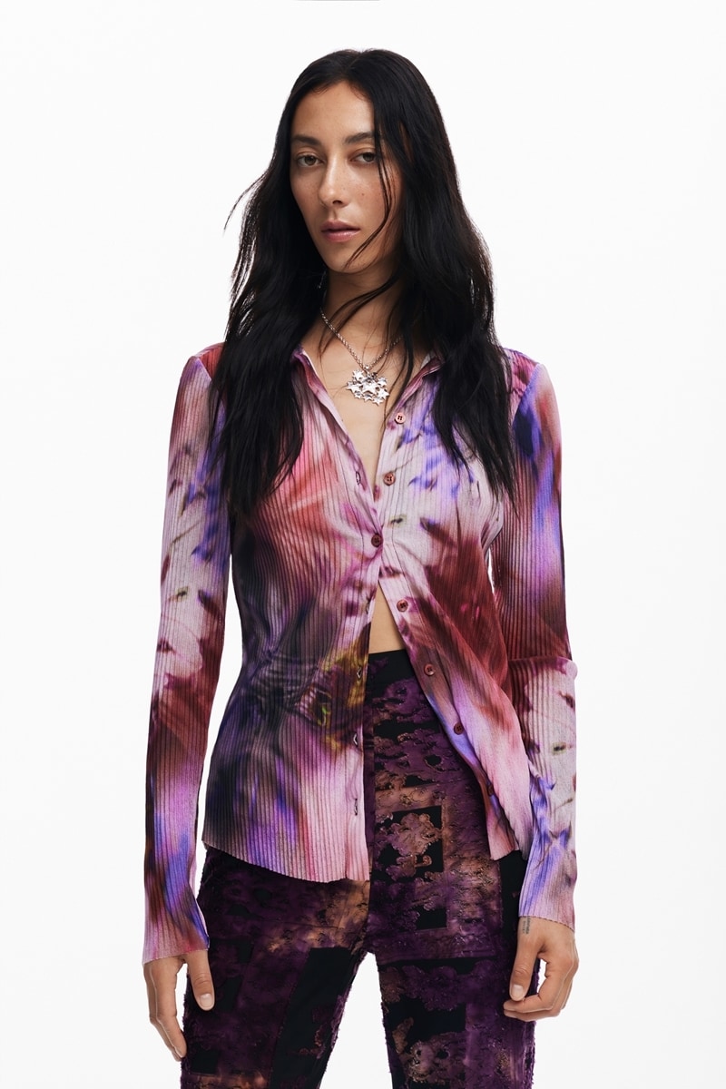 【Desigual】ドルマンスリーブトップスとシャツの2点セット Desigual】ドルマンスリーブトップスとシャツの2点セット