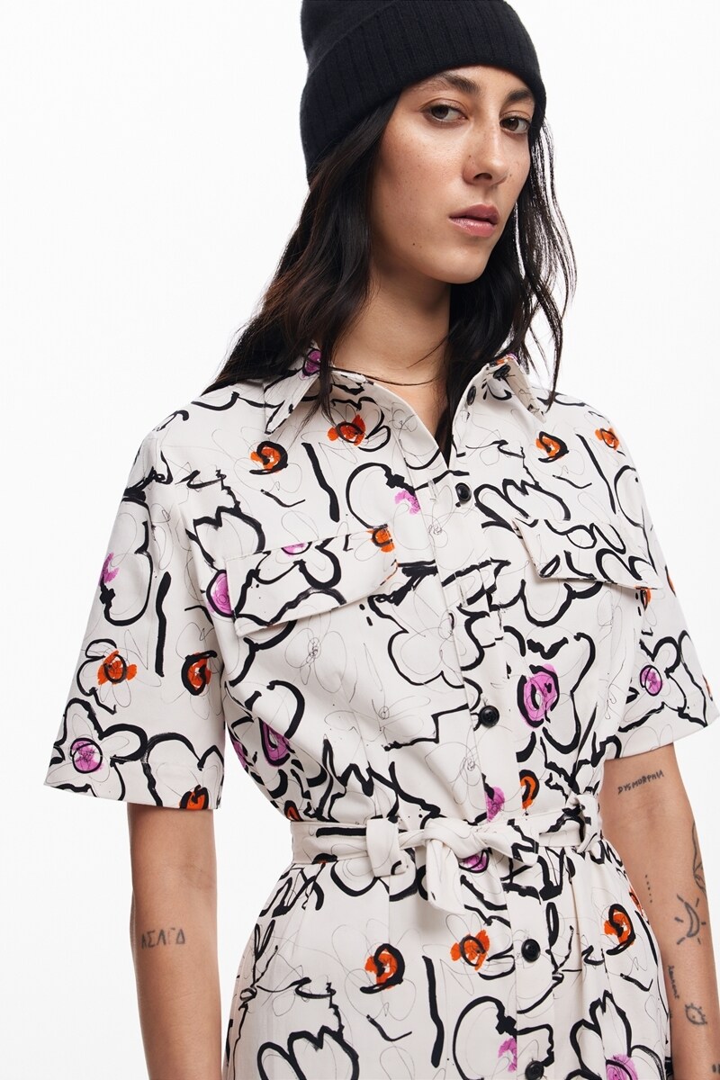 CAMISEROFLOR ワンピースショートスリーブ | デシグアル(Desigual