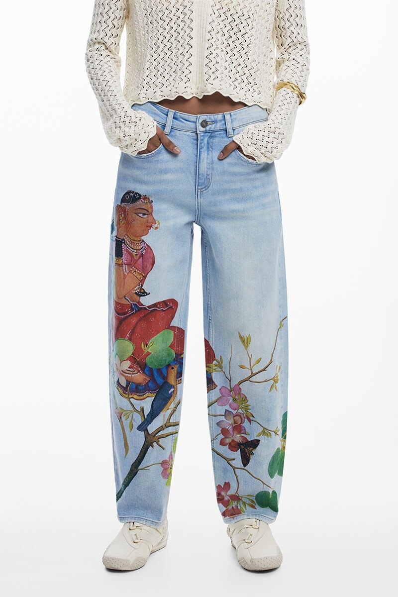 6サイズ展開/34/44】コラージュバルーンデニムパンツ | デシグアル