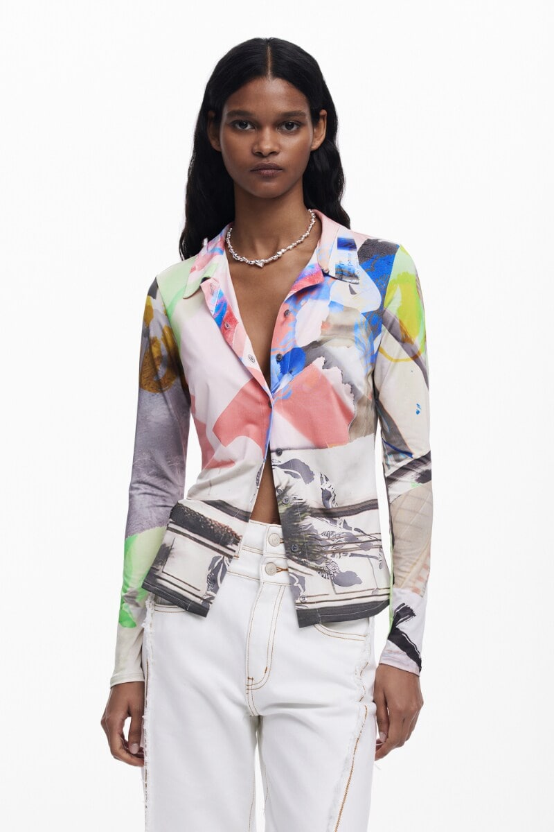 デシグアル（Desigual）/アーティプリントロングスリーブシャツ アーティプリントロングスリーブシャツ | デシグアル(Desigual