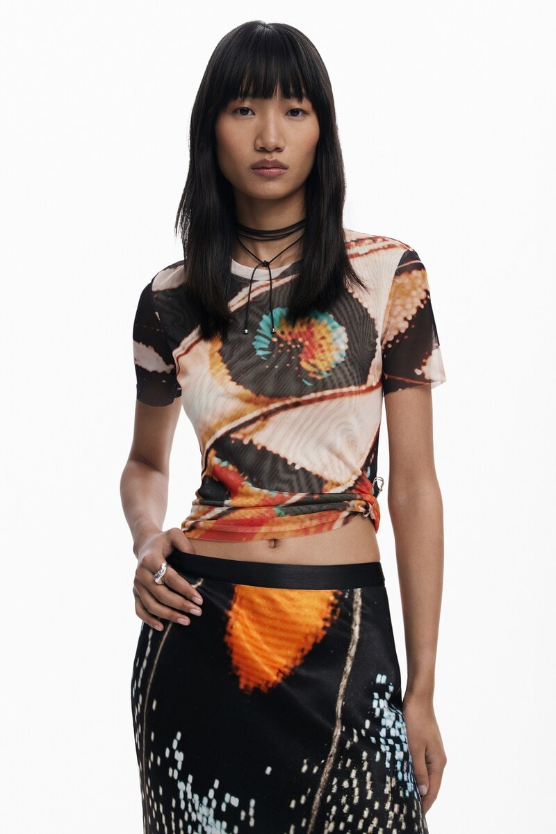 コラージュプリントTシャツ | デシグアル(Desigual) | マルイ