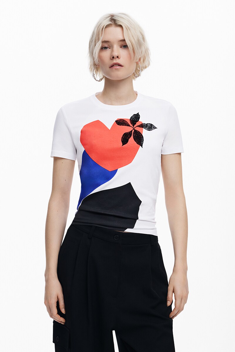 デシグアル Desigual コラージュプリントTシャツ （マルチ） Desigual デシグアル コラージュプリントTシャツ （マルチ