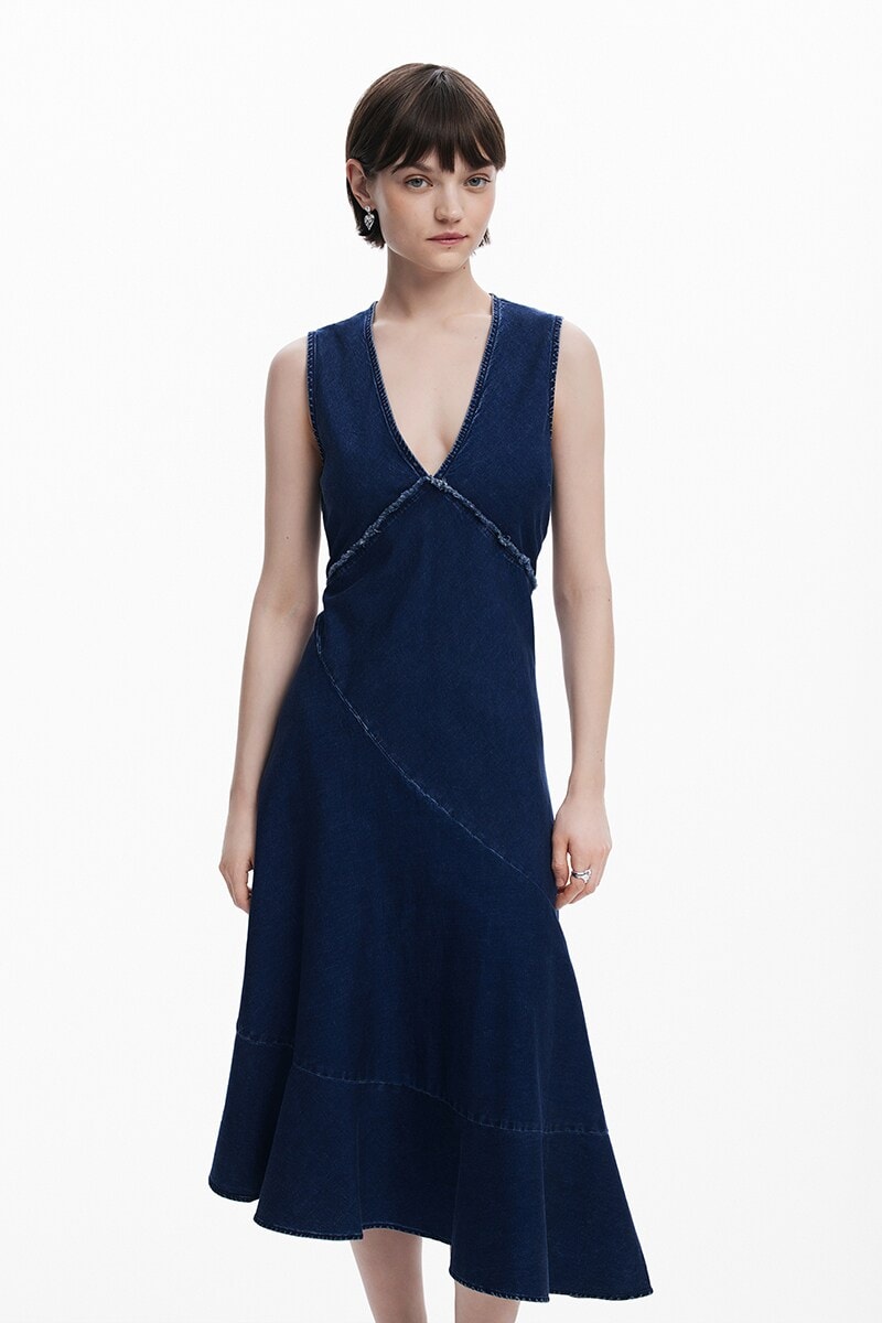 LITY デニムノースリーブワンピース | デシグアル(Desigual) | マルイ