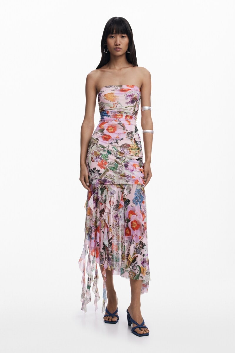 Mr. Christian Lacroix ストラップレスワンピース