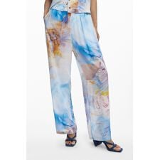 シェル柄 ワイドパンツ