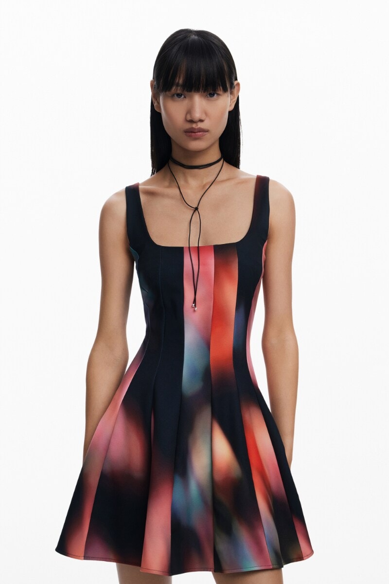 5サイズ展開/XS/XL/大きいサイズ】パネルショートドレス | デシグアル