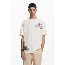 【4サイズ展開/S/XL】刺繍入り半袖Tシャツ