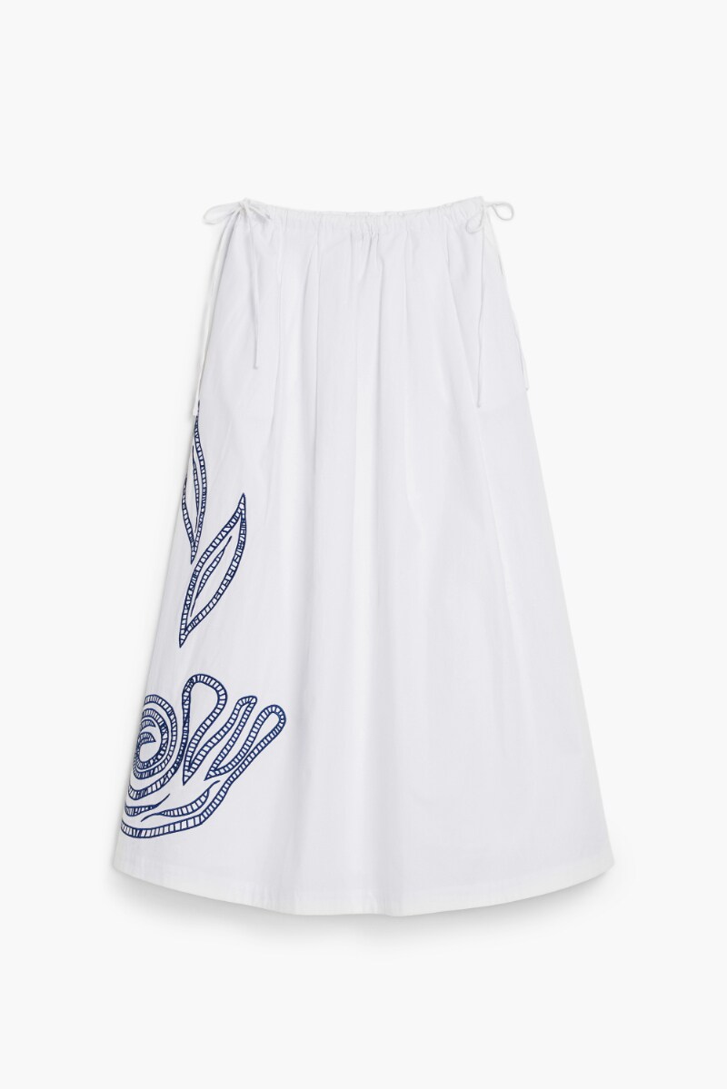 デシグアル（Desigual）/【5サイズ展開/XS/XL】刺繍入りミディ丈ロングスカート 5サイズ展開/XS/XL】刺繍入りミディ丈ロングスカート | デシグアル