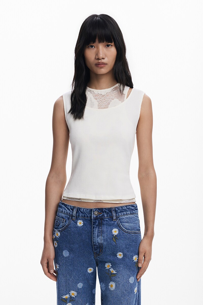 SNSで話題【6サイズ展開/34/44】デイジーのストレートジーンズ