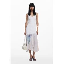 【5サイズ展開/XS/XL】Vネックコンバインドドレス