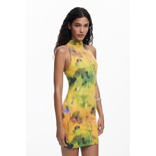 【5サイズ展開/XS/XL】ぼかしアーティーショートドレス