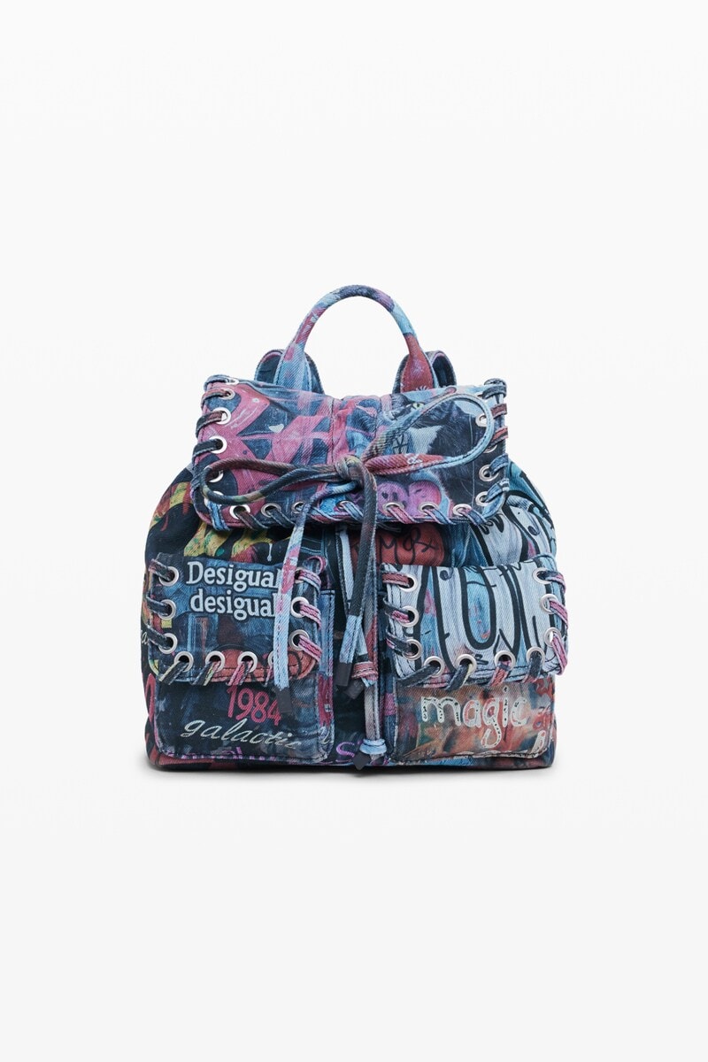 おおめだま❣️お値下げ❣️デシグアルスリーウェイバック デシグアル Desigual 3wayﾘﾊﾞｰｼﾌﾞﾙﾄｰﾄﾊﾞｯｸﾞ -アウトレット通販