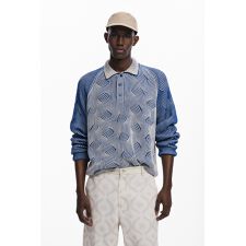 【4サイズ展開/S/XL】杢調のポロセーター