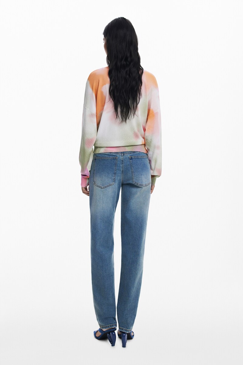 【5サイズ展開/XS/XL】タイダイ柄の花柄カーディガン タイダイ柄の花柄カーディガン 女性用 I Desigual.com