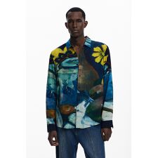 【5サイズ展開/XS/XL】アートデザイン長袖シャツ