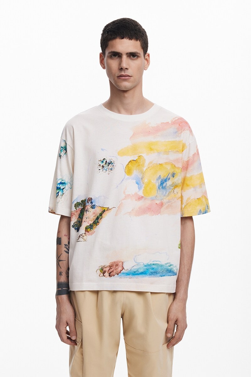 4サイズ展開/S/XL】バイカラーボーダー半袖Tシャツ／デシグアル