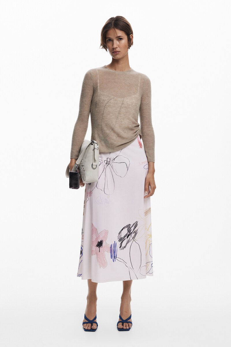 デシグアル（Desigual）/【5サイズ展開/XS/XL】2−in−1ブラッシュストロークドレス 5サイズ展開/XS/XL】2-in-1ブラッシュストロークドレス | デシグアル