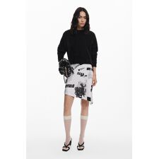 デシグアル(Desigual)の【5サイズ展開】2-in-1 ニュースペーパードレス セット 伸縮生地