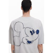 デシグアル(Desigual)の【5サイズ展開/S/XXL】ミッキーマウス デニムパッチワークTシャツ