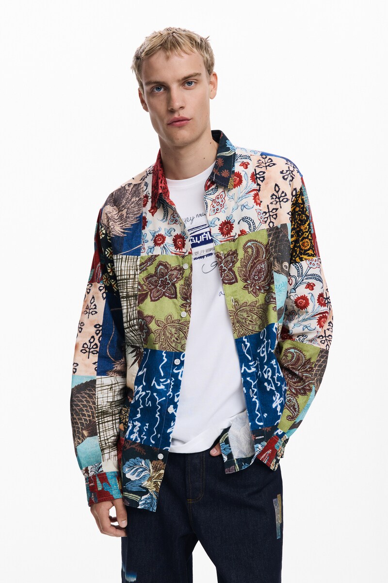 4サイズ展開/S/XL】モチーフプリント長袖シャツ | デシグアル(Desigual