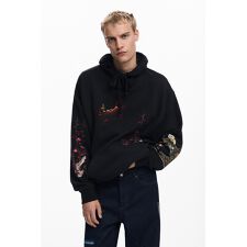 【5サイズ展開/S/XXL】風景柄のフード付きスウェット パーカー