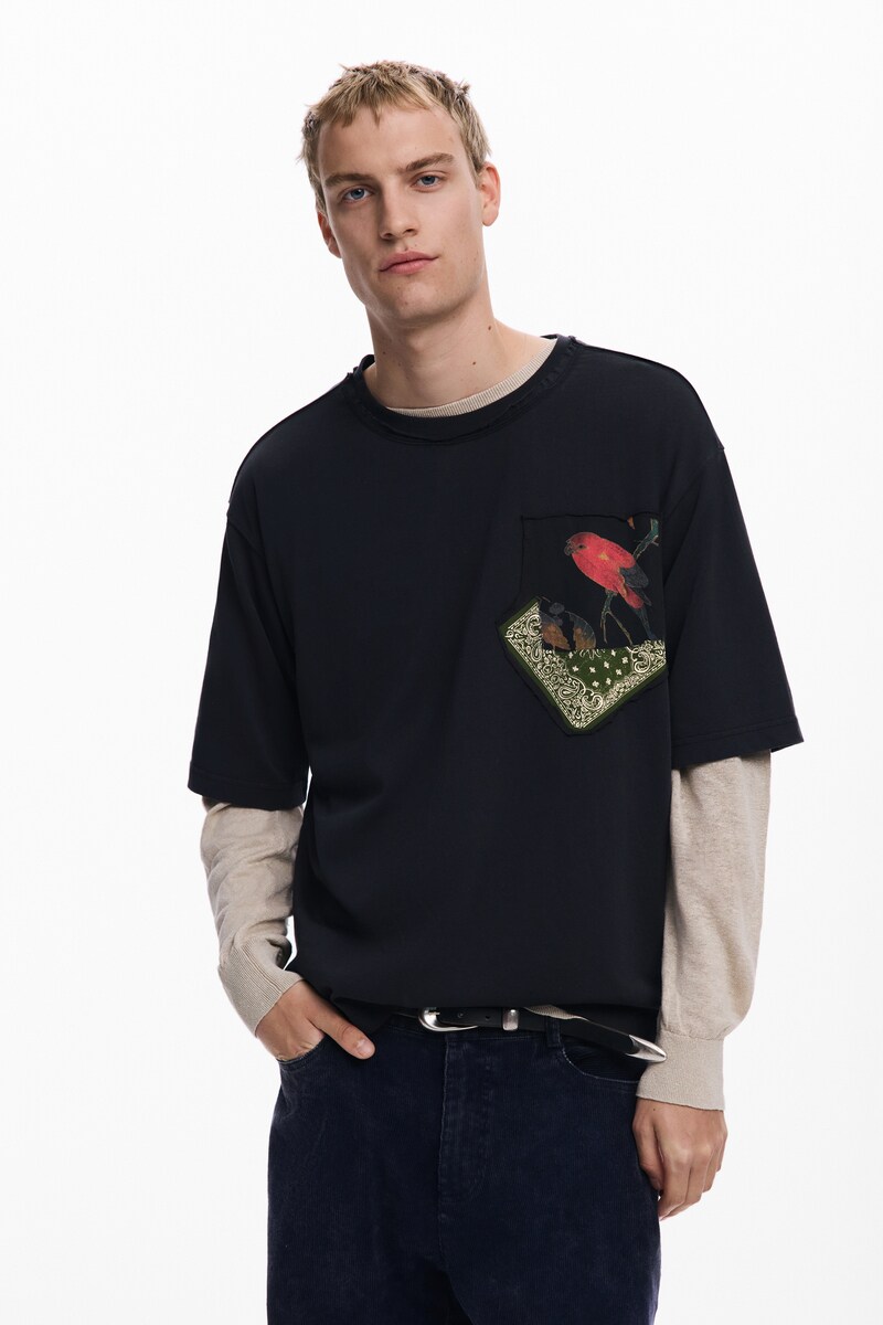 4サイズ展開/S/XL】バックプリントSUN半袖Tシャツ | デシグアル