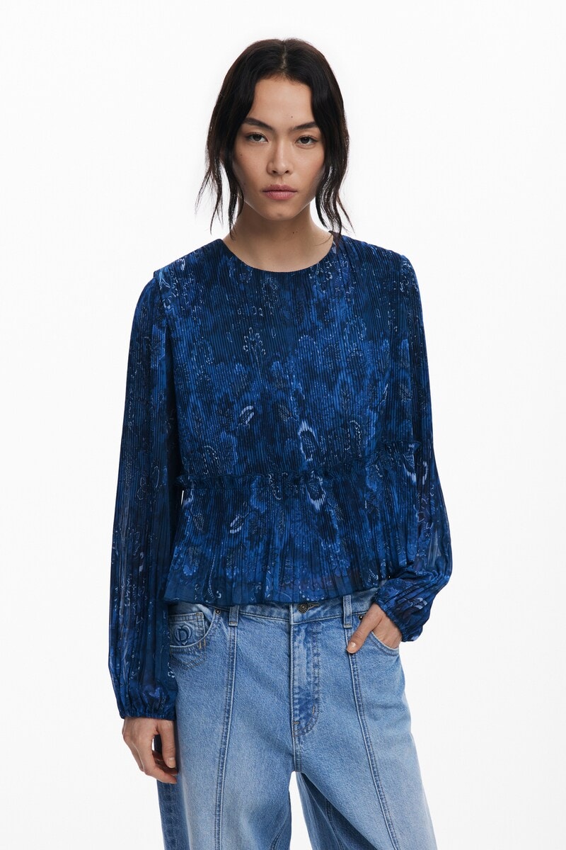 プリーツブラウス長袖 | デシグアル(Desigual) | マルイウェブ