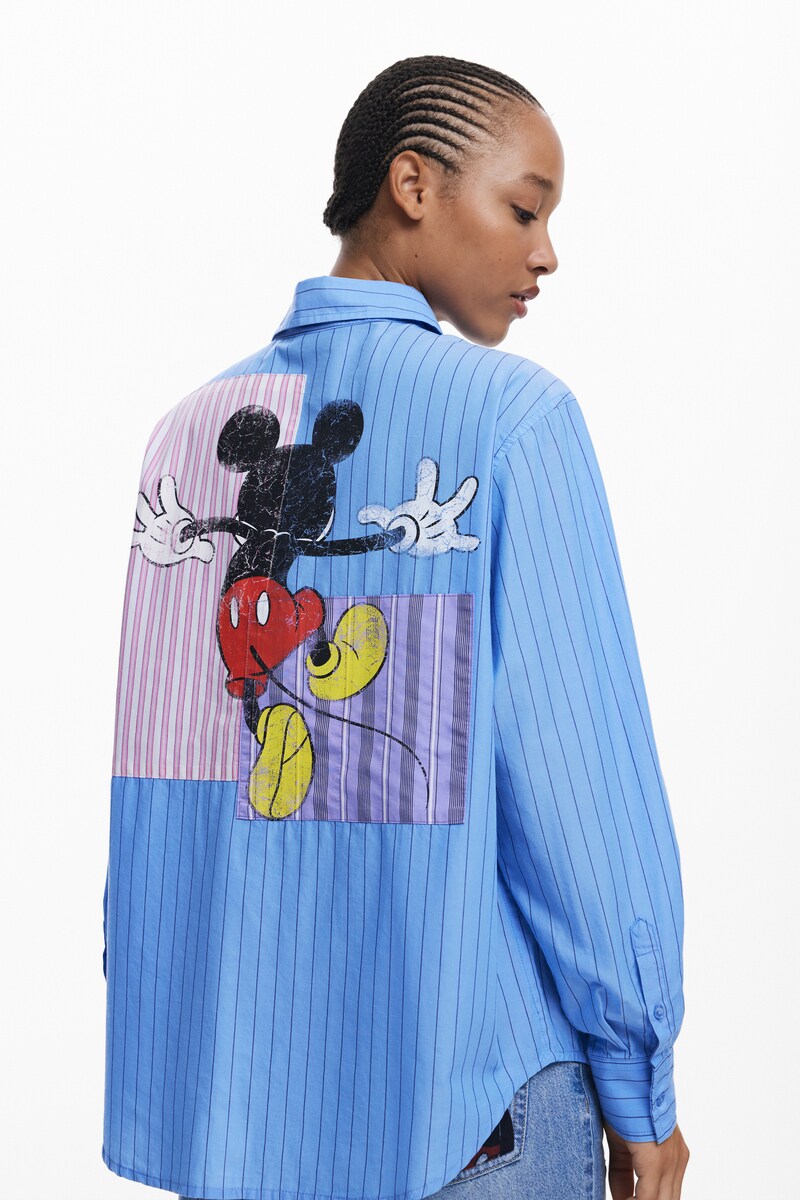 5サイズ展開/XS/XL】ミッキーストライプシャツ | デシグアル(Desigual