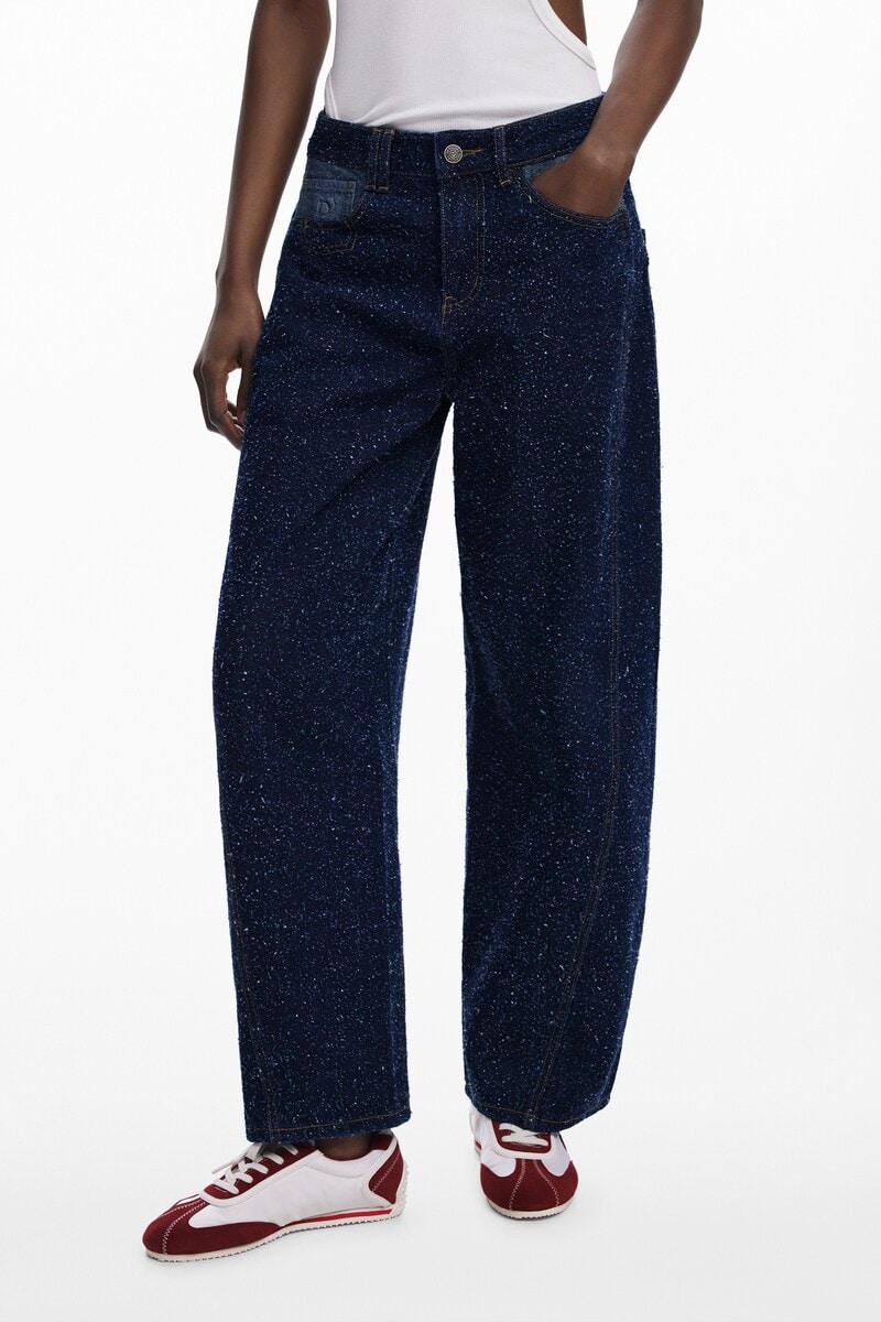 6サイズ展開/34/44】バイカラーストレートデニムパンツ | デシグアル