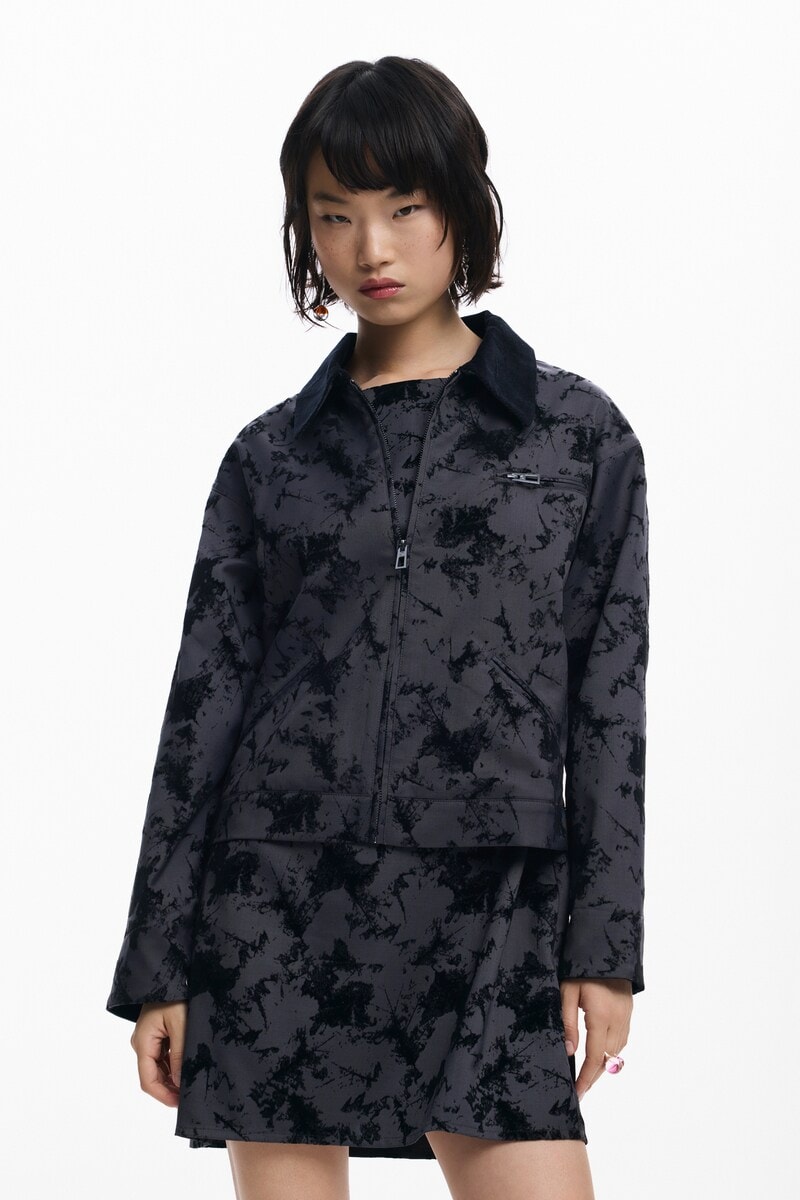 デシグアル（Desigual）/【5サイズ展開/XS/XL】フロッグ加工ショートジャケット 5サイズ展開/XS/XL】フロッグ加工ショートジャケット | デシグアル