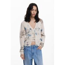 デシグアル(Desigual)の【5サイズ展開/XS/XL】2in1 カーディガン フラワー柄アンサンブル