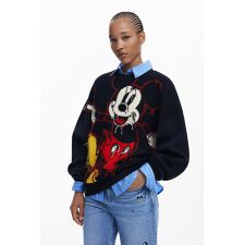 デシグアル(Desigual)の【5サイズ展開/XS/XL】クラッシュエンブロイダリー ミッキー スウェット