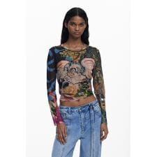 デシグアル(Desigual)のドラゴンモチーフロングスリーブカットソー by クリスチャン・ラクロワ