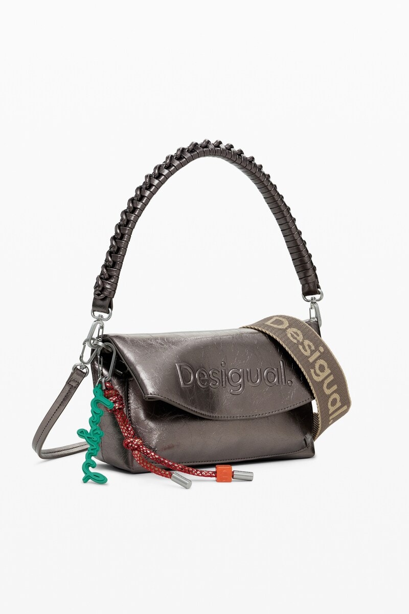 デシグアル（Desigual）/メタリックミディアム3Dロゴフラップバッグ メタリックミディアム3Dロゴフラップバッグ | デシグアル(Desigual