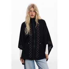 デシグアル(Desigual)のフロントジッパージグザグポンチョ