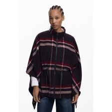 デシグアル(Desigual)のタータンチェック柄ポンチョ