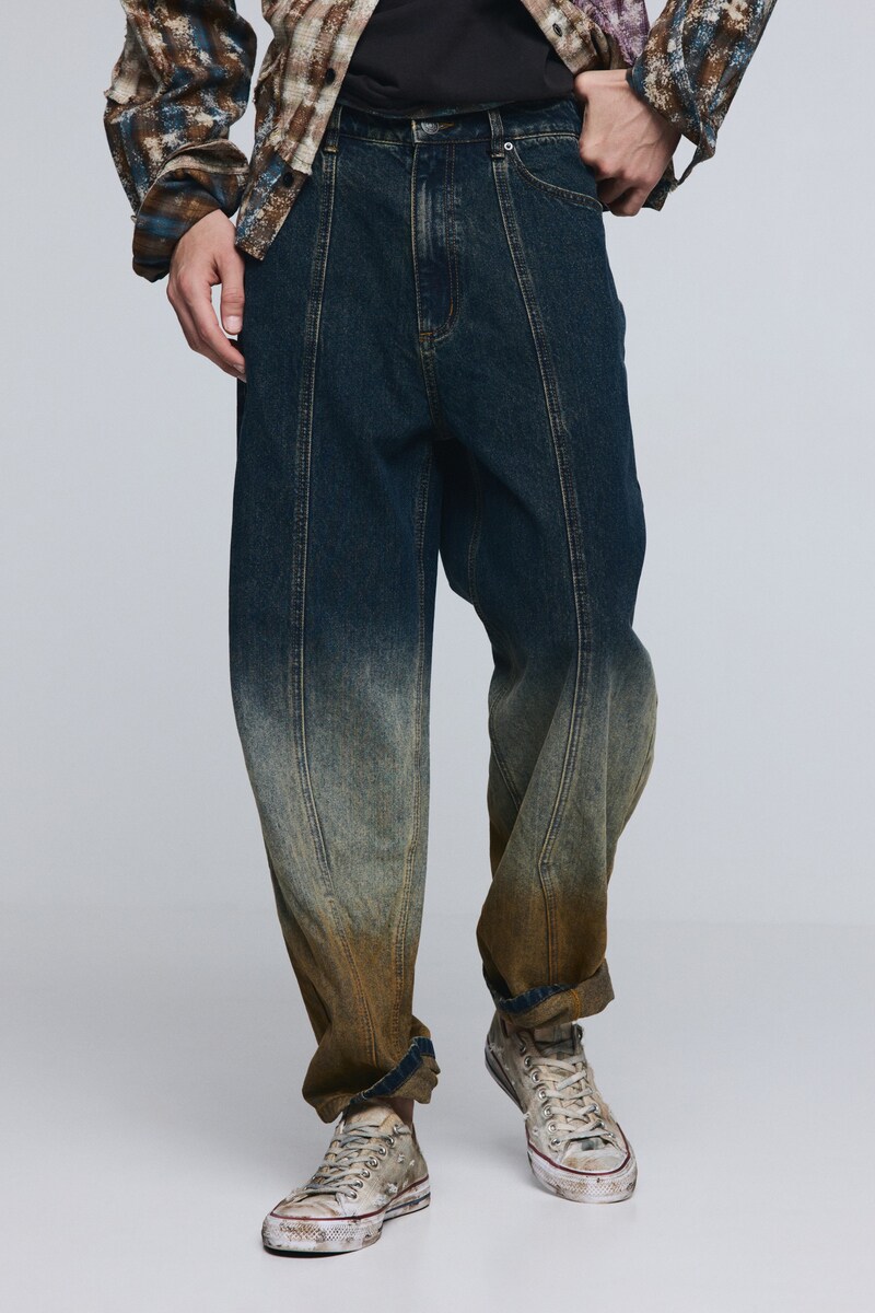 【NEW】デシグアル（Desigual）/【6サイズ展開】カフ付きデニムパンツ ウォッシュ加工 2026SS新作 6サイズ展開】カフ付きデニムパンツ ウォッシュ加工 2026SS新作