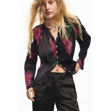 【5サイズ展開】ピクセルフラワー柄ブラウス 2026SS 新作