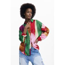 【5サイズ展開】カラフル プリント柄フィットシャツ 2026SS 新作