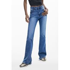 【6サイズ展開】フラワー刺繍フレアデニムパンツ 2026SS 新作