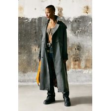 【5サイズ展開】レザールックのトレンチコート