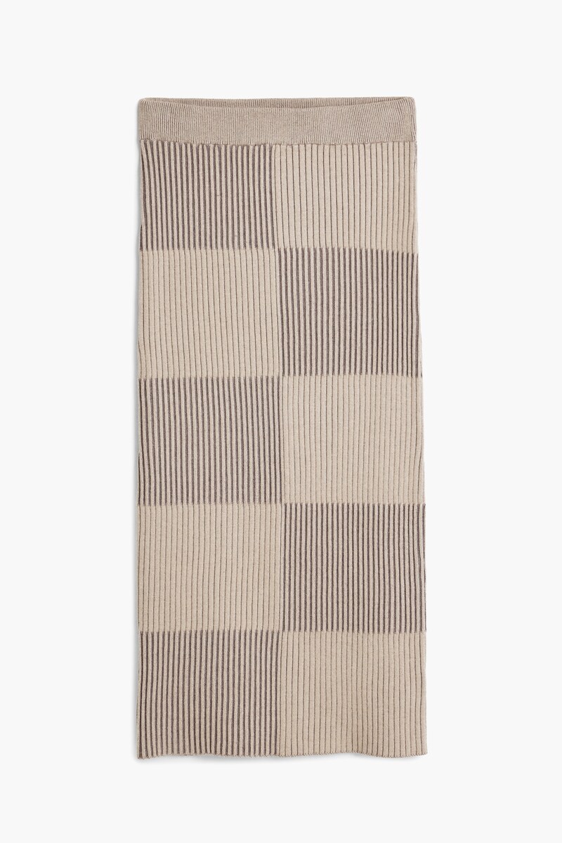 【NEW】デシグアル（Desigual）/【3サイズ展開】ブロックチェック ニットスカート 2026SS 新作 3サイズ展開】ブロックチェック ニットスカート 2026SS 新作