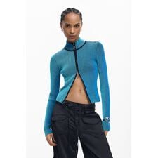 【5サイズ展開】ジッパー付きタートルネックセーター